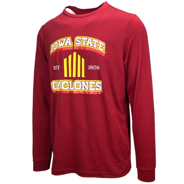 Authentic Brand Iowa State 5 Bar Cardinal Long Sleeve T-Shirt
